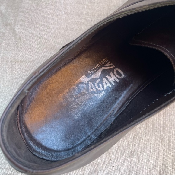 FERRAGAMO REMIGIO OXFORD IN CHOCOLATE BROWN - Picture 6 of 7